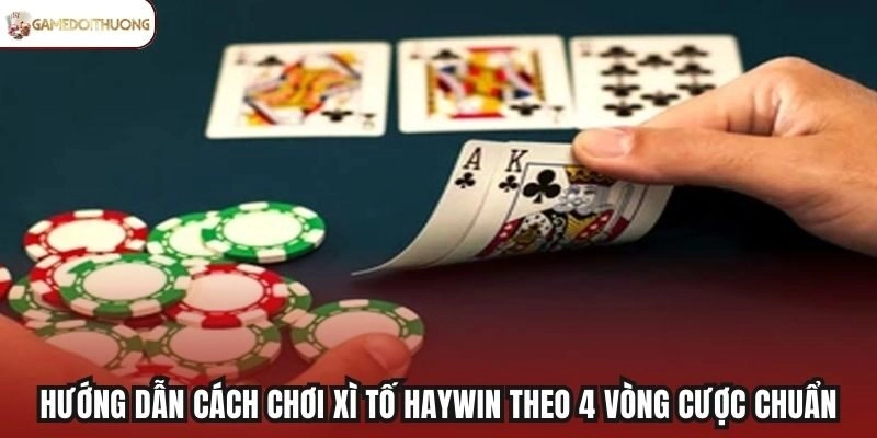 Hướng dẫn cách chơi Xì Tố Haywin theo 4 vòng cược chuẩn